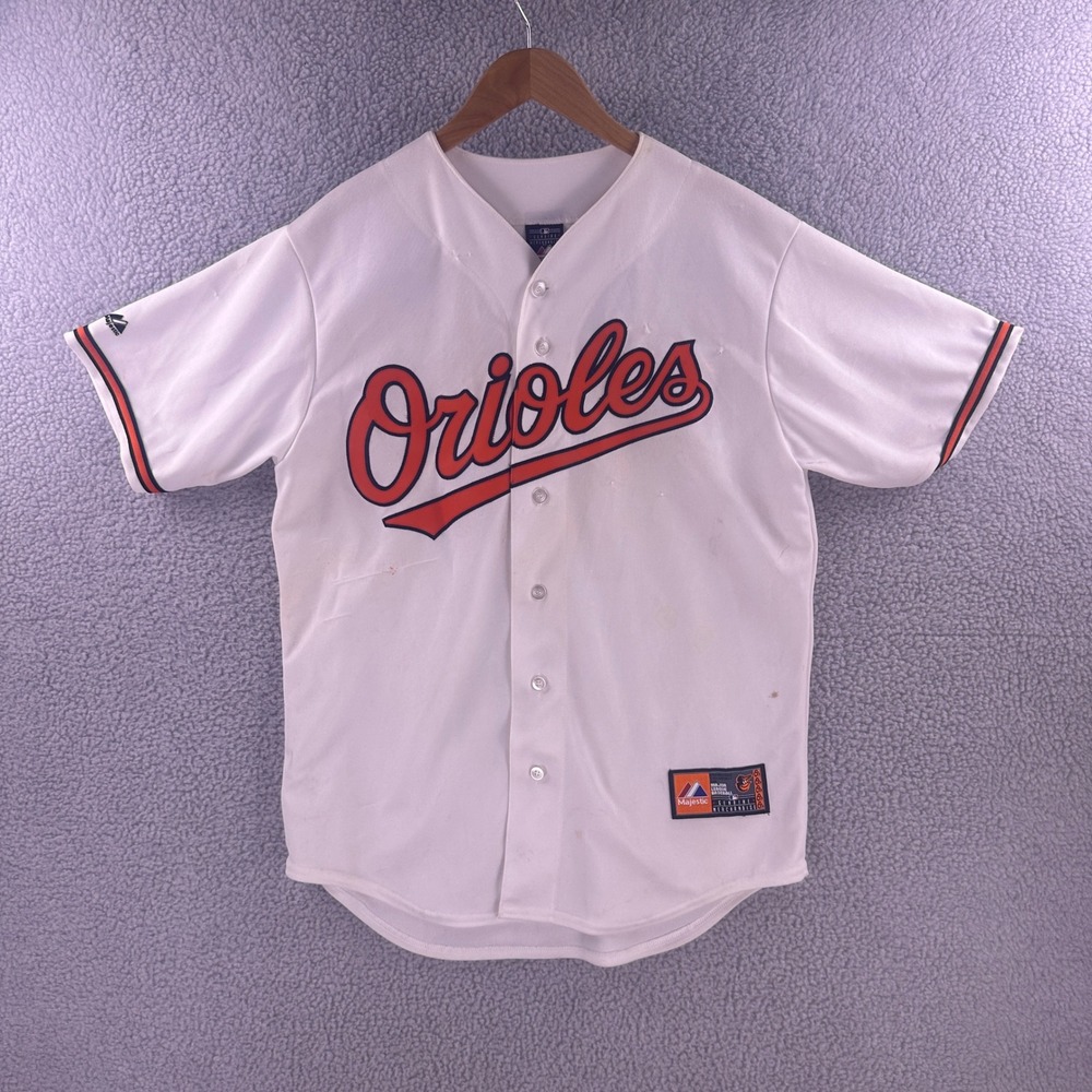 Majestic Baltimore Orioles Adam Jones 10 Baseball Jersey Mens Medium White